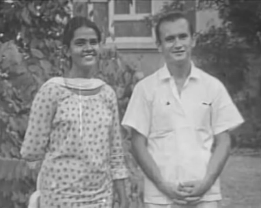 Yuri Bezmenov with an Indian woman