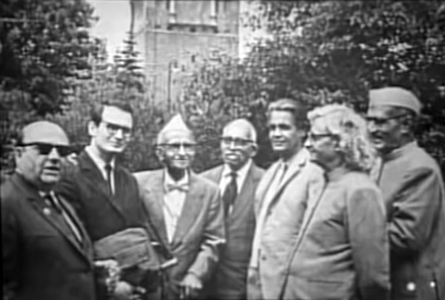 Yuri Bezmenov at Kremlin with Indian and Pakistani intellectuals