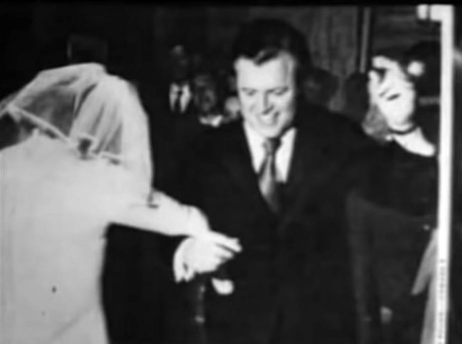 Ed Kennedy at a staged Soviet wedding